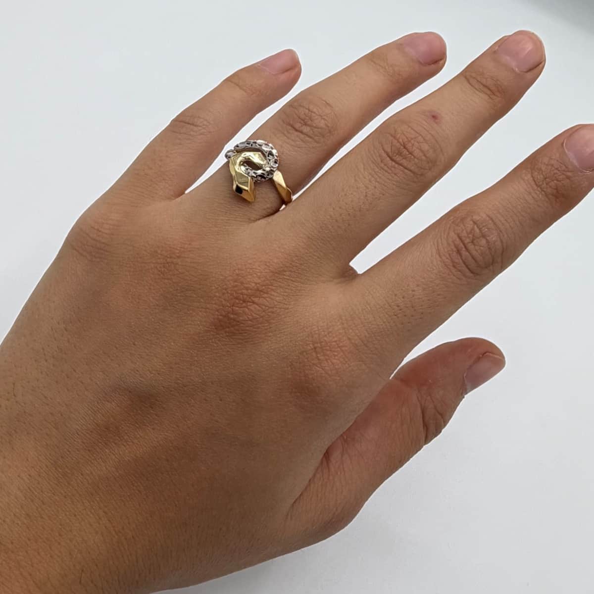 انگشتر طلا 18 عیار ماری تراش وزن 1.700 گرم اجرت ساخت 9 درصد کد GD01 000374 - تصویر 1