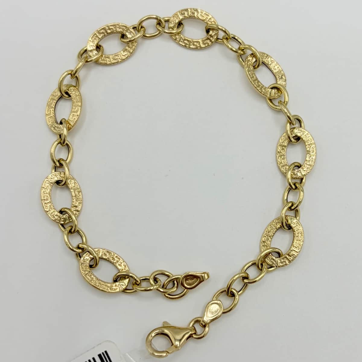 دستبند طلا 18 عیار زنجیری ورساچه وزن 3.020 گرم اجرت ساخت 15 درصد کد GD01 000332 - تصویر 2