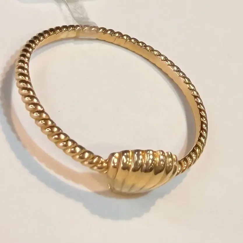 انگشتر طلا 18 عیار مینیمال صدفی وزن 1.250 گرم اجرت ساخت ۹ درصد کد GD01 000187 - تصویر 2